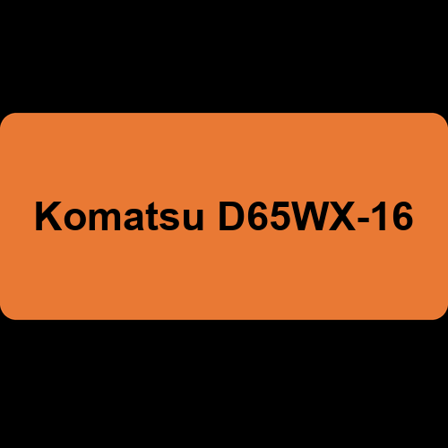 Komatsu D65WX-16